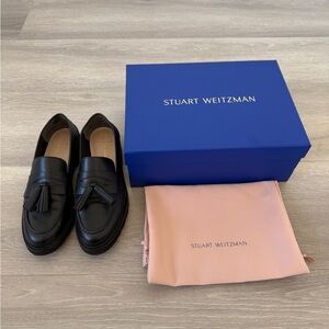 Stuart Weitzman Adrina Black Loafers